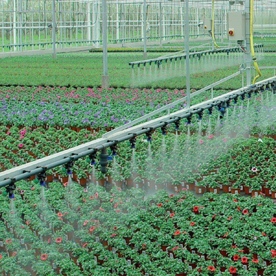 Plantas de la agricultura que crecen el sistema de riego de riego del goteo del ahorro para el invernadero