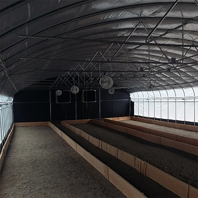 El túnel polivinílico de la película del PE automatizó el invernadero de la privación de la luz del apagón para las hierbas