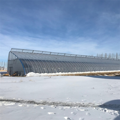 Túnel solar pasivo de la película plástica del invernadero del invierno del área fría solo