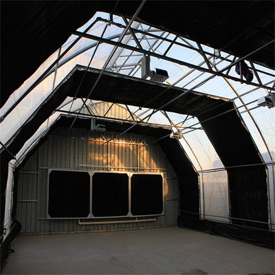 Invernadero ligero automático de la privación del 100% que planta el túnel 8x12