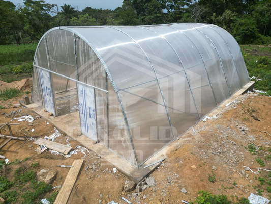 Invernadero de policarbonato fácil de ensamblar para secar plantas de manera eficiente con protección contra la luz UV y la luz solar personalizada