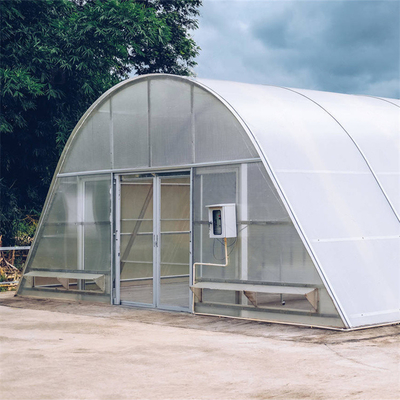 Seca solar de policarbonato con protección UV personalizada Invernadero con sistema de sombreado interior y exterior
