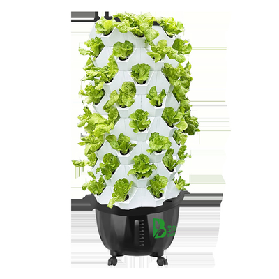 65L 8 capa 64 agujeros Torre de cultivo hidropónico automático