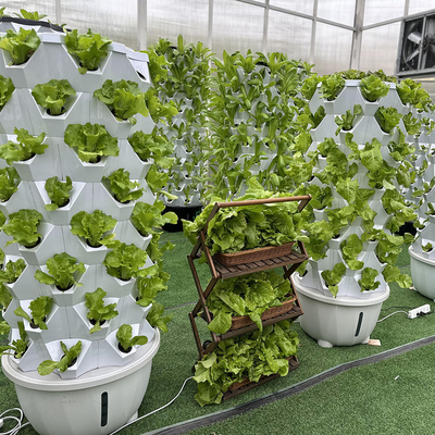 65L 8 capa 64 agujeros Torre de cultivo hidropónico automático