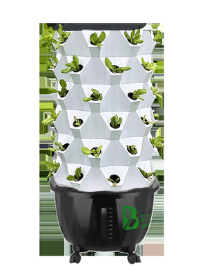 65L 6 capa 48 agujeros de planta Sistema de goteo de torre hidropónica Personalizar el número de capas para la eficiencia