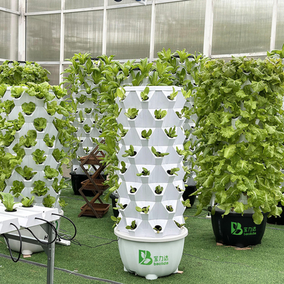 65L 6 capa 48 agujeros de planta Sistema de goteo de torre hidropónica Personalizar el número de capas para la eficiencia