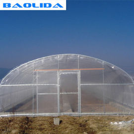 Invernadero plástico del buen túnel de encargo de la estabilidad con el marco del invernadero del metal