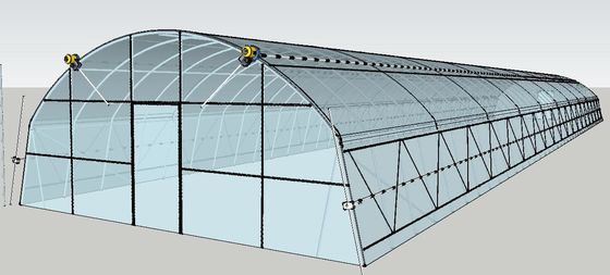 Invernadero agrícola de la película de polietileno del alto túnel para el tomate