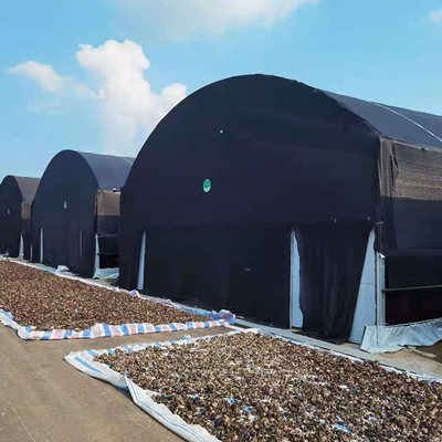 Solo negro Mesh Mushroom Cultivation In Greenhouses del invernadero del palmo de la capa doble