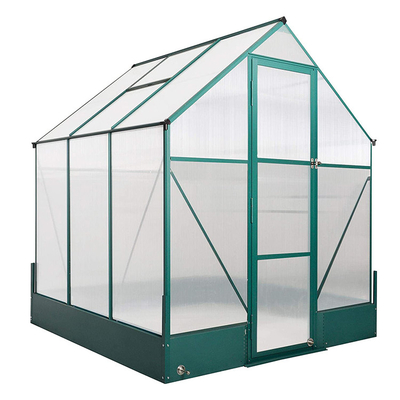 Invernadero agrícola del jardín del policarbonato de la hoja de la vertiente plástica clara del invernadero